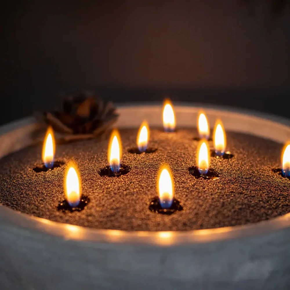 Vela de Arena Negra Black
