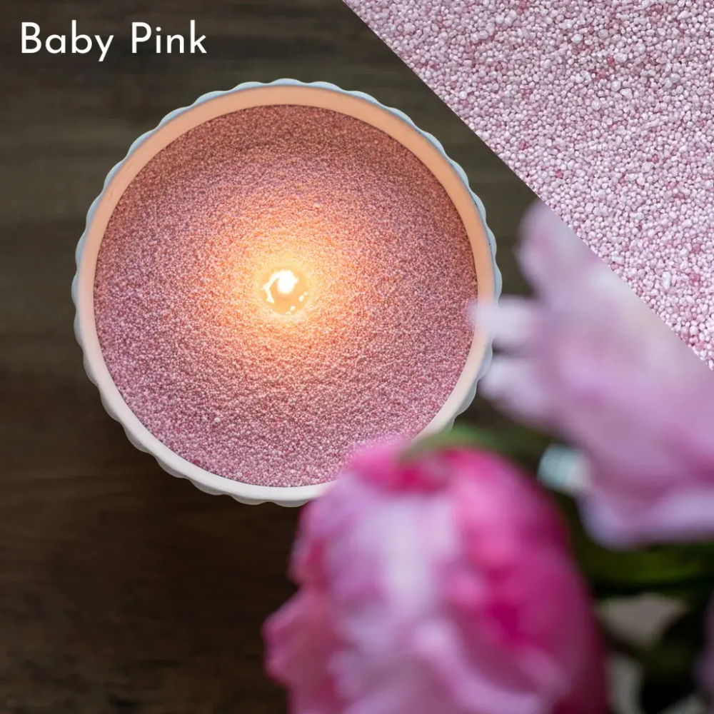 Vela de Arena Rosa Bebé Baby Pink