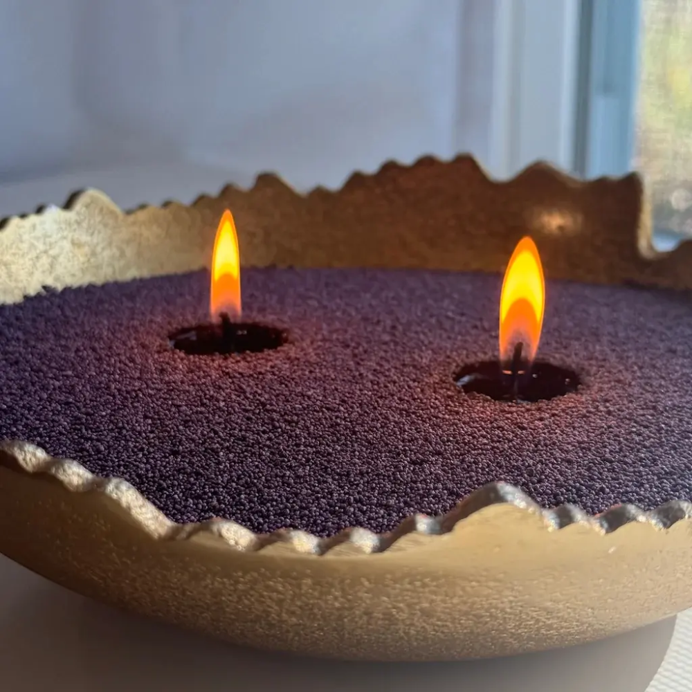 Vela de Arena Lila Amethyst