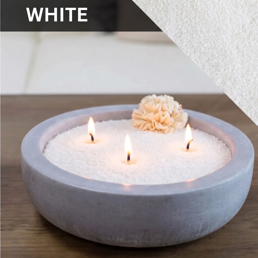 Vela de Arena Blanca Scent Free